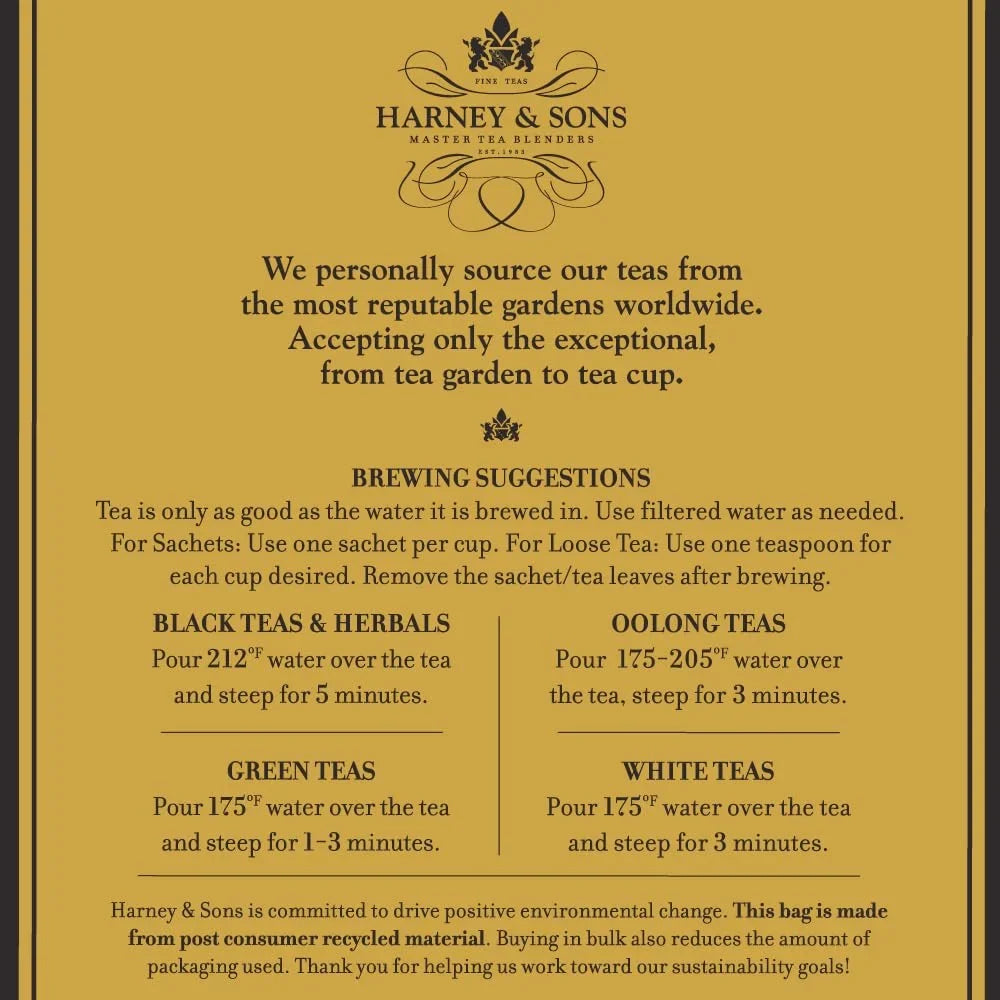 Harney & Sons Darjeeling Loose Leaf Black Tea, 16 oz
