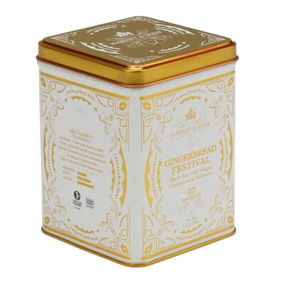 Harney & Sons Gingerbread Festival Black Tea, 20 Sachets in Tin