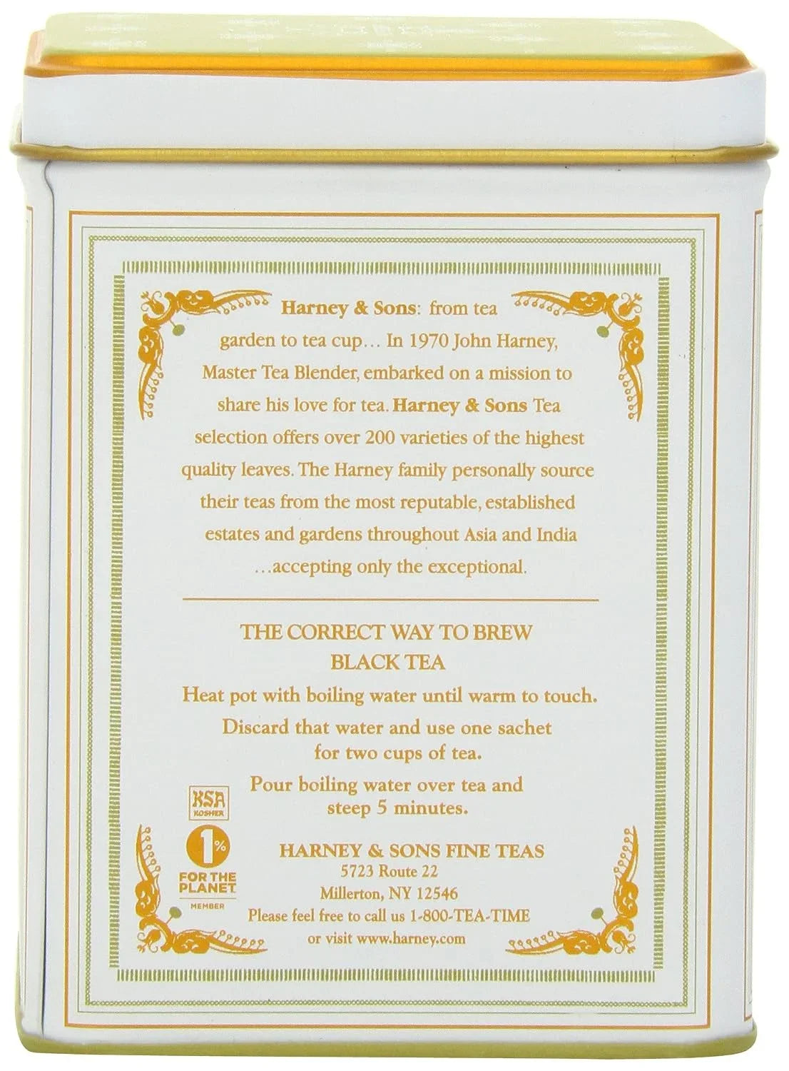 Harney & Sons Darjeeling Black Tea, 20 Sachets of Black Tea | Classic Collection, 20 sachet tin (Pack of 2)