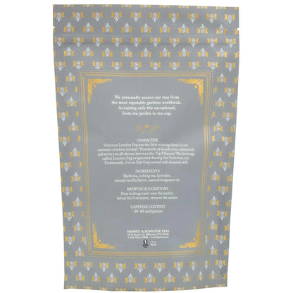 Harney & Sons Victorian London Fog Tea Sachets, 50 Count