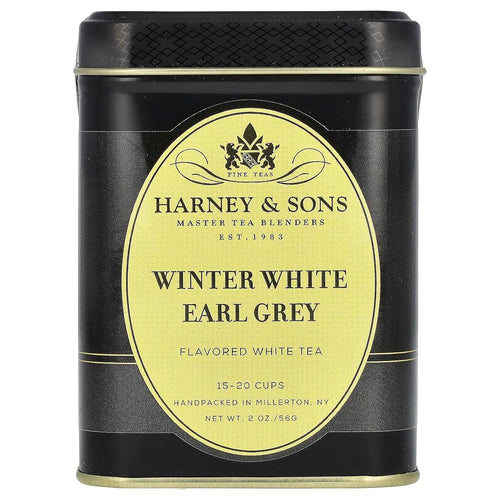 Harney & Sons Winter White Earl Grey Loose Leaf White Tea, 2 oz
