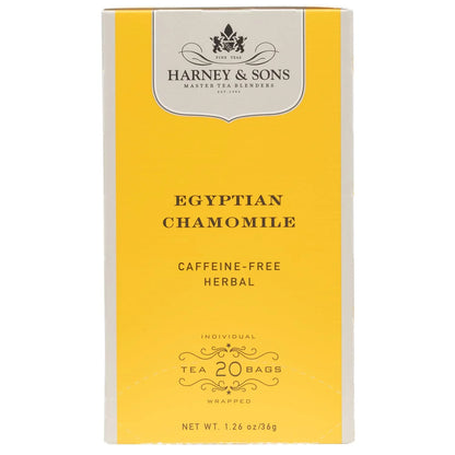 Harney & Sons Egyptian Chamomile Herbal Tea Bags, 20 Count