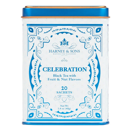 Harney & Sons Celebration Black Tea, 20 Sachets in Decorative Tin