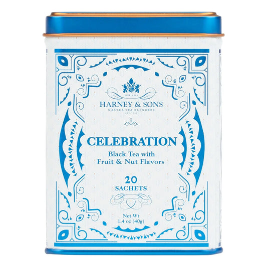 Harney & Sons Celebration Black Tea, 20 Sachets in Decorative Tin