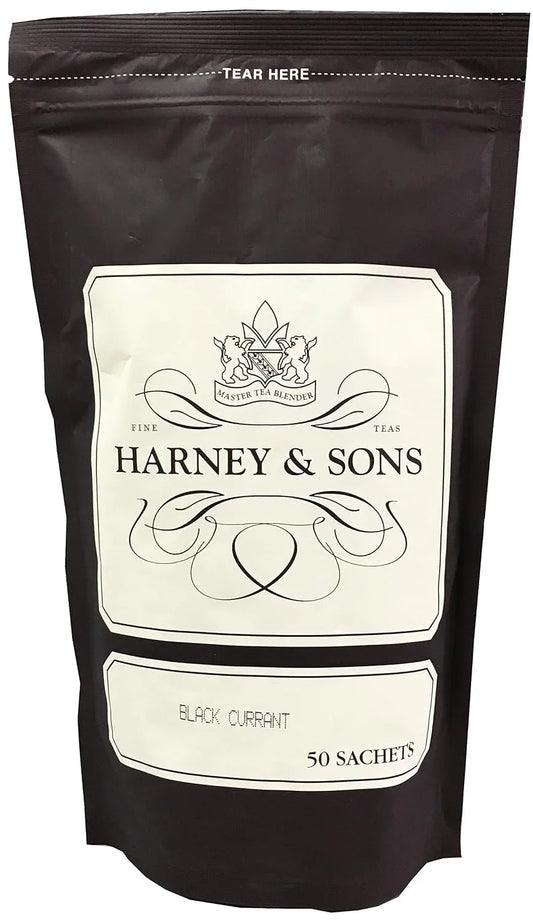 Harney & Sons Black Currant Black Tea Sachets, 50 Count