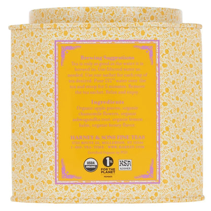 Harney & Sons Organic Honey Chamomile Herbal Tea, 30 Sachets in Tin