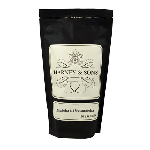 Harney & Sons Matcha Iri Genmaicha Green Tea Sachets, 50 Count