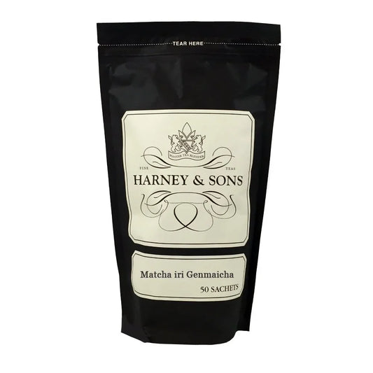 Harney & Sons Matcha Iri Genmaicha Green Tea Sachets, 50 Count