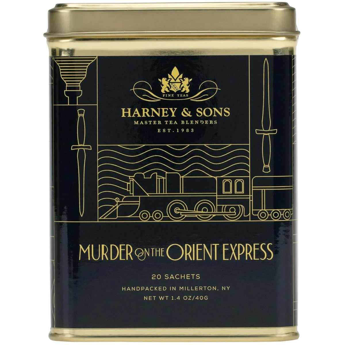 Harney & Sons Murder on the Orient Express Black Tea, 20 Sachets Tin