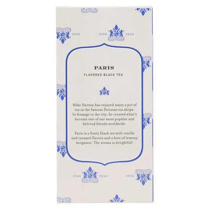 Harney & Sons Paris Black Tea Bags, 20 Count, Fruity Bergamot Blend