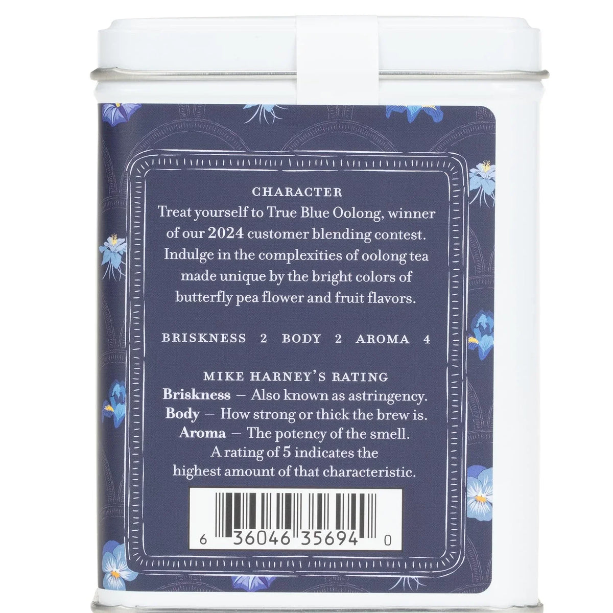 Harney & Sons True Blue Oolong Tea, 20 Sachets in Tin