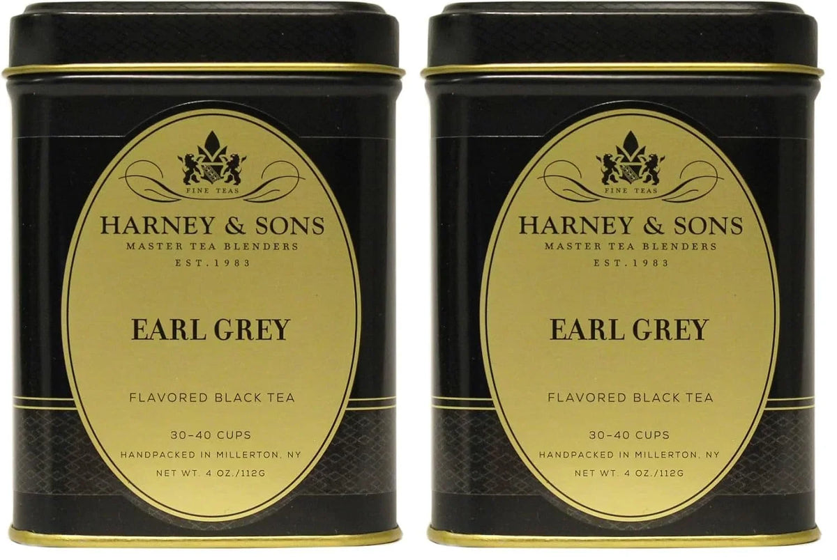 Harney & Sons Black Earl Grey Loose Leaf Tea,4 Ounce,(Pack of 2)