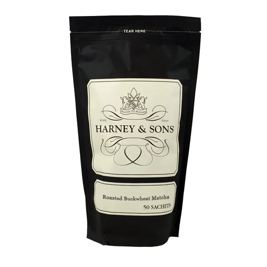 Harney & Sons Roasted Buckwheat Matcha Tea Sachets, 50 Count