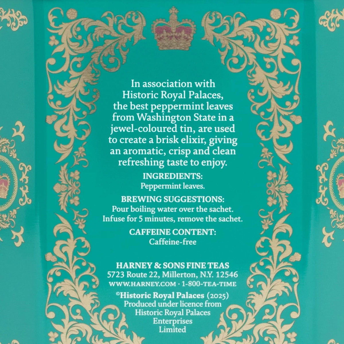 Harney & Sons Peppermint Herbal Tea in Sachets, Caffeine-Free Herbal, 30 Sachets (Pack of 2)