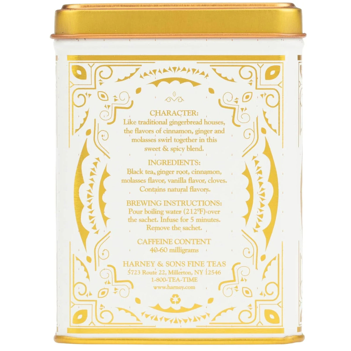 Harney & Sons Gingerbread Festival Black Tea, 20 Sachets in Tin