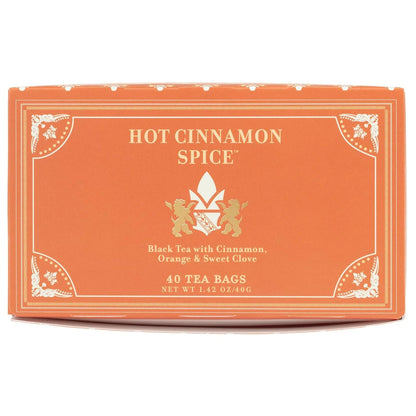 Harney & Sons Hot Cinnamon Spice Black Tea Bags, 40 Count