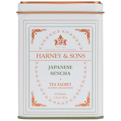 Harney & Sons Classic Japanese Sencha Green Tea, 20 Sachets in Tin